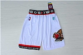 Grizzlies White Hardwood Classics Shorts,baseball caps,new era cap wholesale,wholesale hats